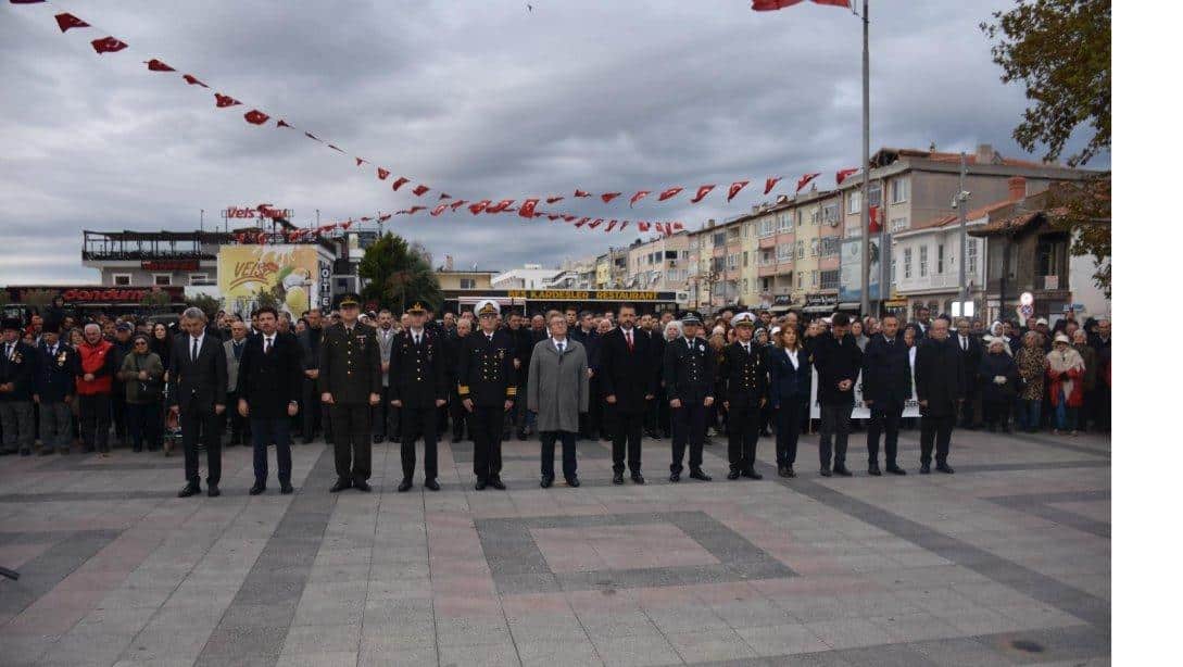 10 Kasım Atatürk'ü Anma Günü Dolayısıyla Çelenk Sunma Töreni ve Anma Programı Gerçekleştirildi